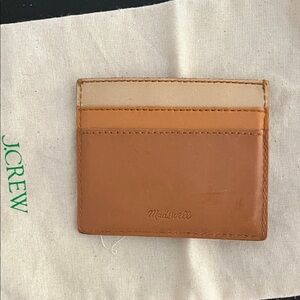 Madewell Tan Colorblock Card Holder